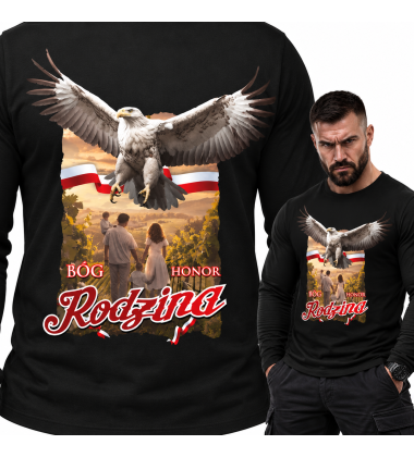LONGSLEEVE Bóg Honor Rodzina